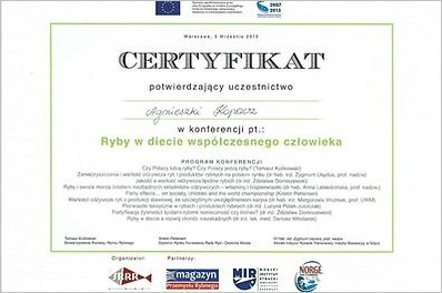 Konferencja: ,,Ryby w diecie współczesnego człowieka" Ryby w diecie