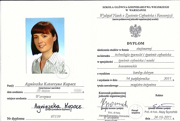 Dyplomowany dietetyk Dyplomowany dietetyk