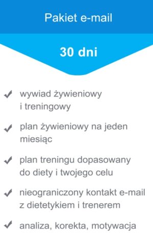 Pakiet e-mail 1 miesiąc (bez chorób przewlekłych)