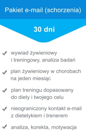 Pakiet e-mail 1 miesiąc w schorzeniach