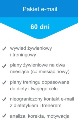 Pakiet e-mail 2 miesiące (bez chorób przewlekłych)