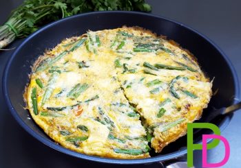 prosta fritta ze szpragami, omelt ze szparagami